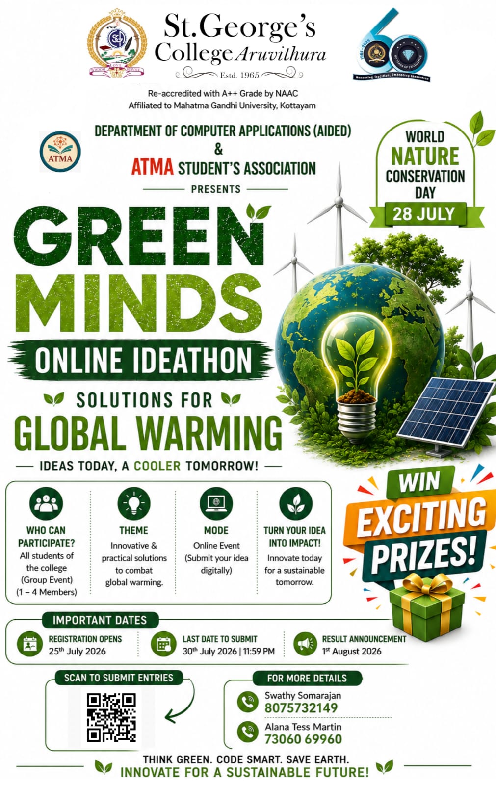 Green Minds - Online Ideathon : Solutions for Global Warming